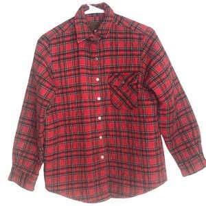 VINTAGE Pendleton Originals Size P Red Plaid Jacket Shacket V3